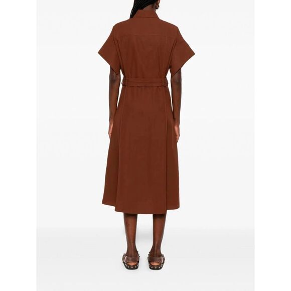 Abito in cotone 106309A2ER L78 PINKO Marrone terra x piante 