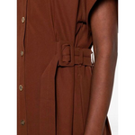 Abito in cotone 106309A2ER L78 PINKO Marrone terra x piante 
