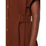 Abito in cotone 106309A2ER L78 PINKO Marrone terra x piante 