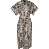 Abito stampato manica corta 106309A3B1 CZ9 PINKO Beige/nero 