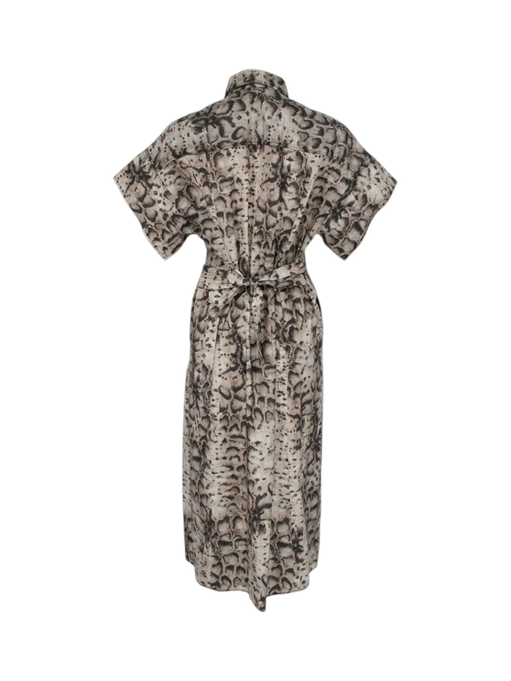 Abito stampato manica corta 106309A3B1 CZ9 PINKO Beige/nero 