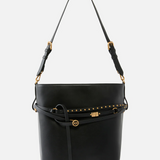 Borsa a secchiello in pelle 106339A0QO Z99Q PINKO Nero-antique gold 