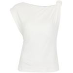 Blusa smanicata 106373A35D Z05 PINKO Bianco-biancaneve 