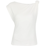Blusa smanicata 106373A35D Z05 PINKO Bianco-biancaneve 