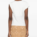 Blusa smanicata 106373A35D Z05 PINKO Bianco-biancaneve 