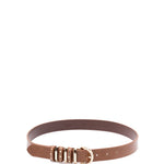 Cintura in pelle con borchie 106426A2QK L17L PINKO Marrone-leone-light gold 