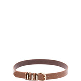 Cintura in pelle con borchie 106426A2QK L17L PINKO Marrone-leone-light gold 