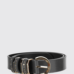 Cintura in pelle con borchie 106426A2QK Z99L PINKO Nero-light gold 