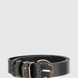 Cintura in pelle con borchie 106426A2QK Z99L PINKO Nero-light gold 
