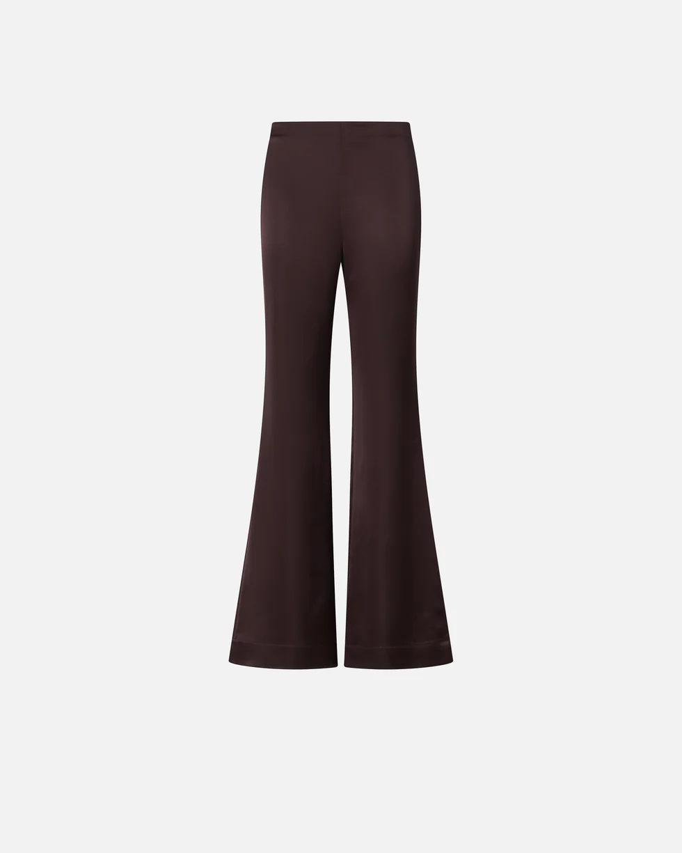 Pantaloni svasati in satin 106434A361 R57 PINKO Bordeaux-degustaz. vino 