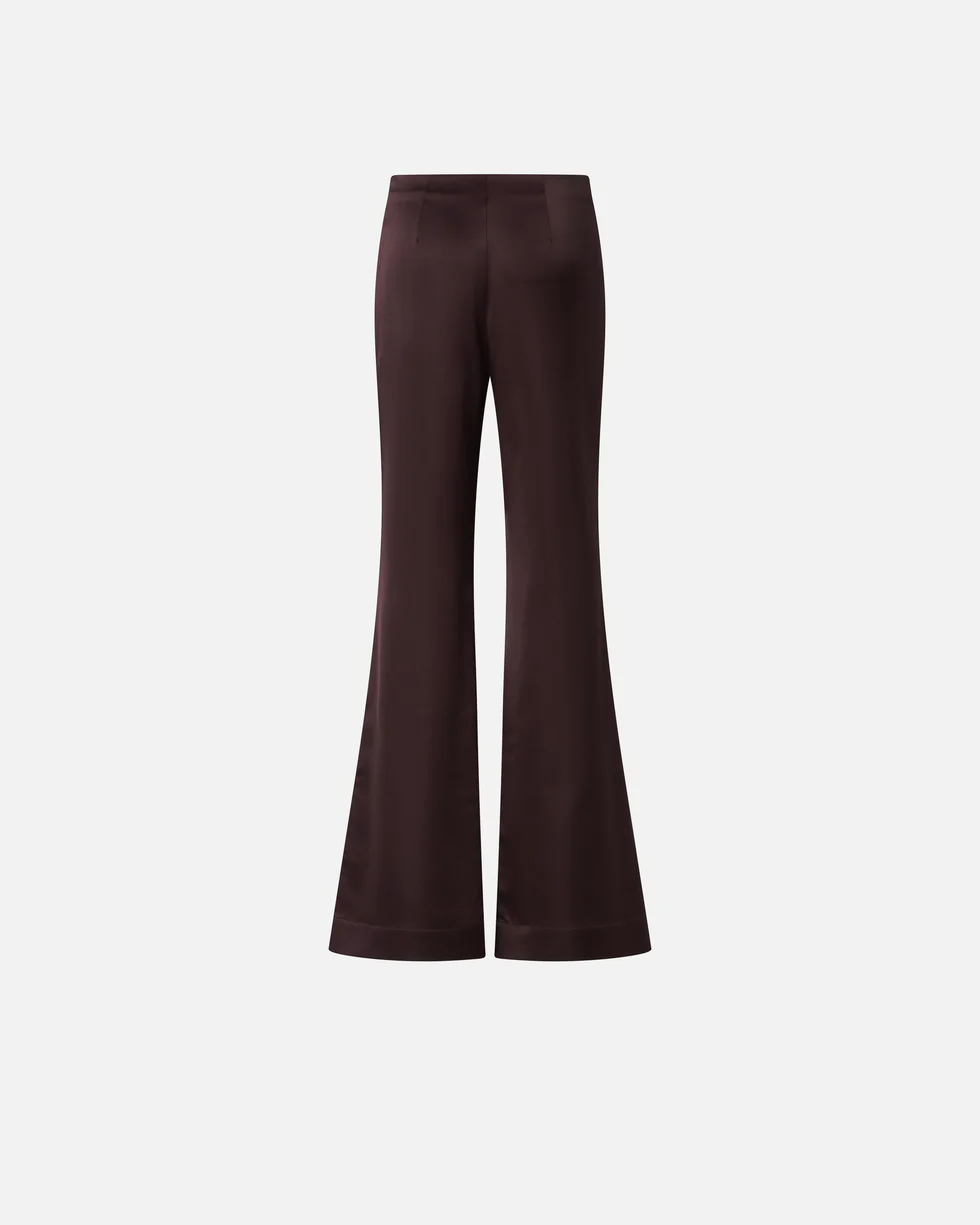 Pantaloni svasati in satin 106434A361 R57 PINKO Bordeaux-degustaz. vino 