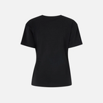 T-shirt con drappeggio e dettaglio dorato 106455A35D Z99 PINKO Nero limousine 