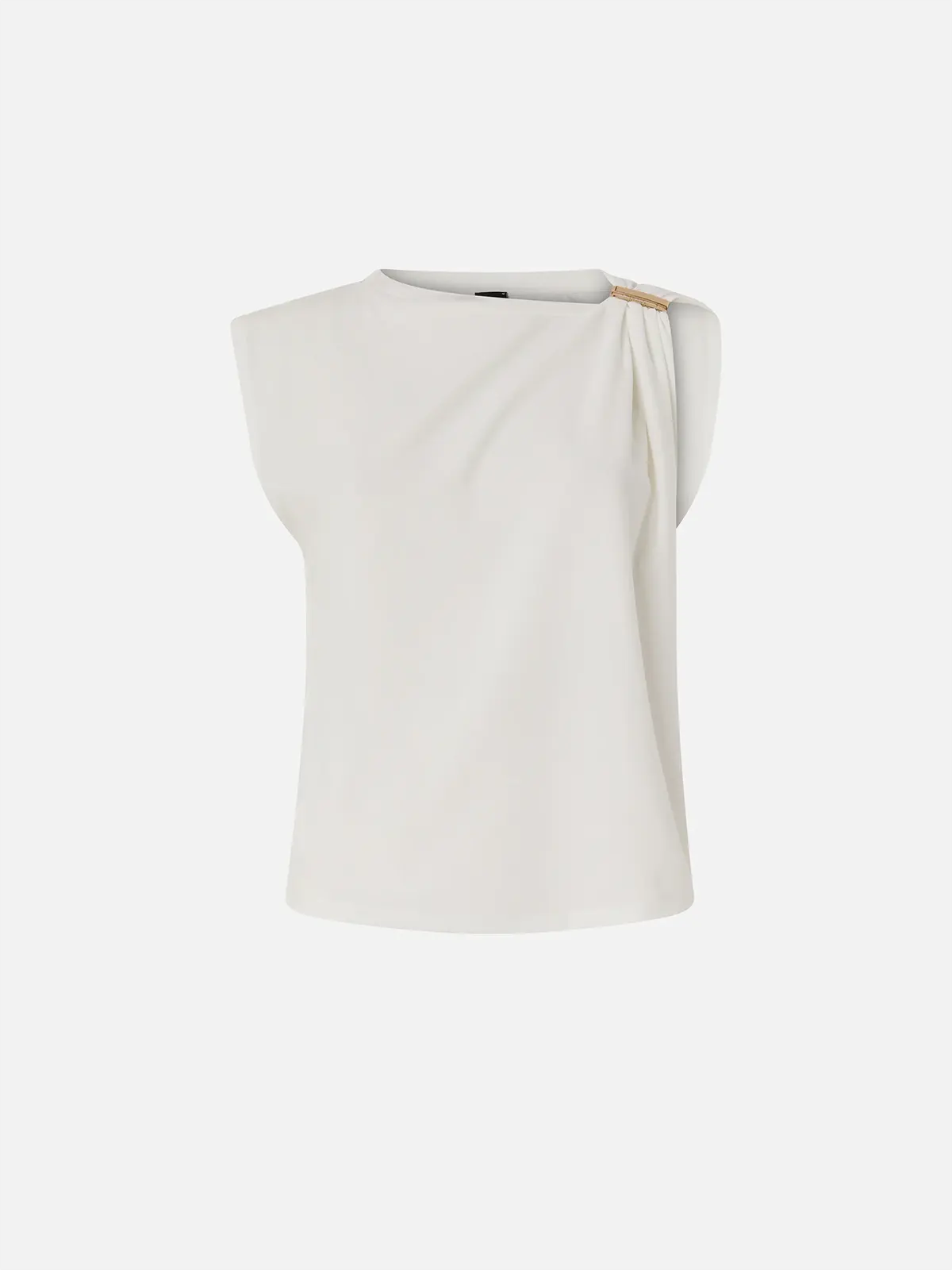 Blusa smanicata 106478A35D Z05 PINKO Bianco-biancaneve 