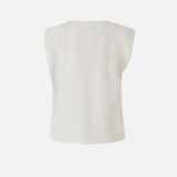 Blusa smanicata 106478A35D Z05 PINKO Bianco-biancaneve 