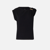 Blusa smanicata 106478A35D Z99 PINKO Nero limousine 