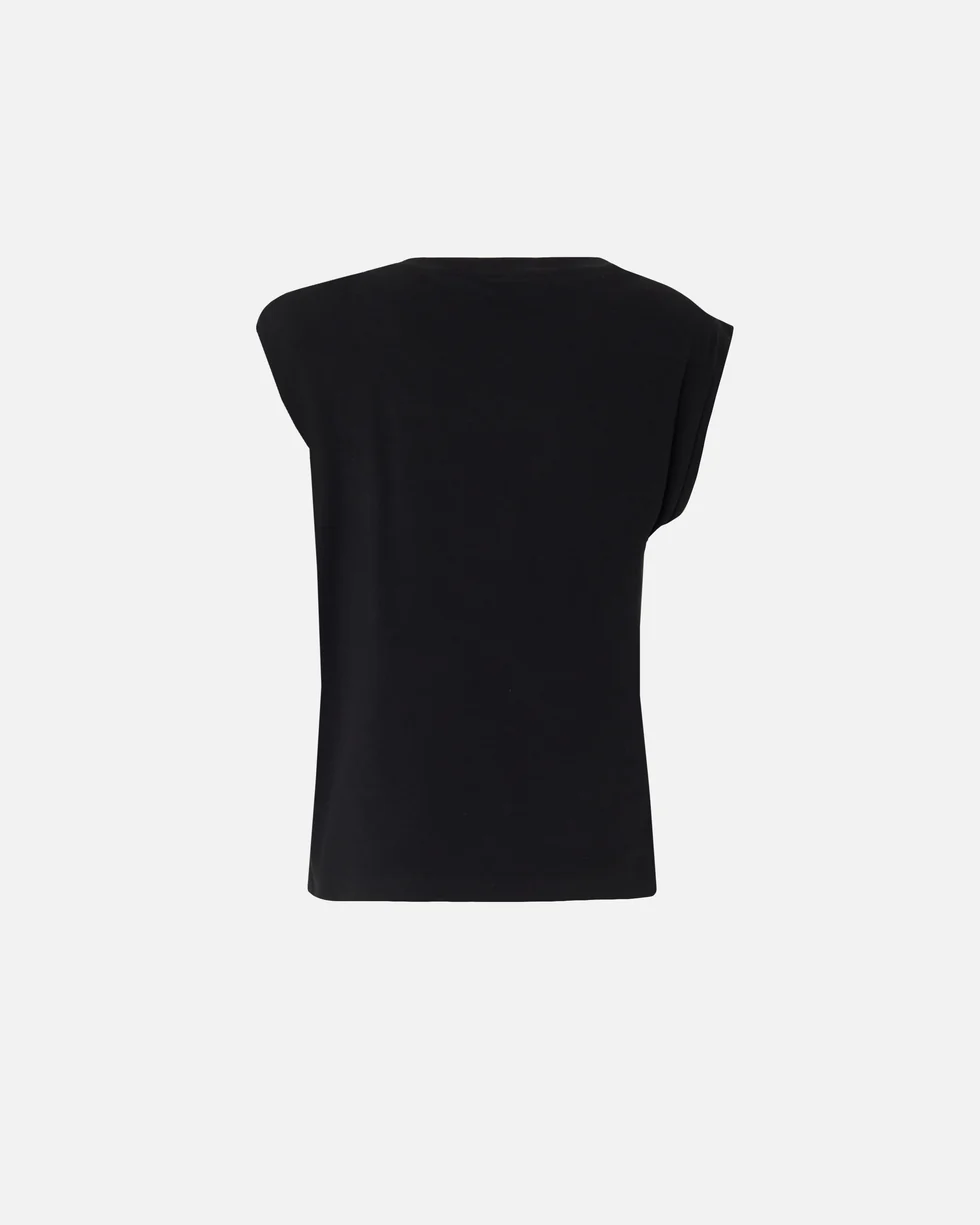 Blusa smanicata 106478A35D Z99 PINKO Nero limousine 