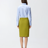 Camicia in cotone a righe con logo 106481A36J EZB PINKO Azzurro/bianco 