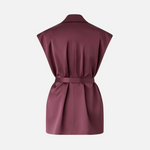 Giacca smanicata in satin 106585A1Y5 R57 PINKO Bordeaux-degustaz. vino 