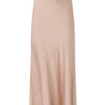 Abito lungo in raso 106587A1Y5 Q35 PINKO Rosa mogano 