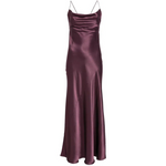 Abito slipdress lungo in satin 106587A1Y5 R57 PINKO Bordeaux-degustaz. vino 