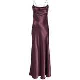 Abito slipdress lungo in satin 106587A1Y5 R57 PINKO Bordeaux-degustaz. vino 