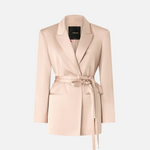 Giacca in satin con cintura 106589A1Y5 Q35 PINKO Rosa mogano 