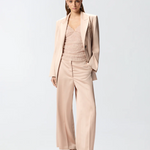 Giacca in satin con cintura 106589A1Y5 Q35 PINKO Rosa mogano 