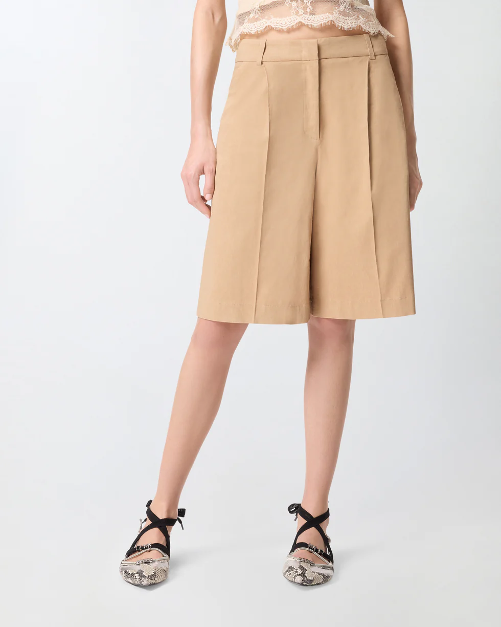 Bermuda con piega stirata 106594A34I D41 PINKO Beige chantilly 