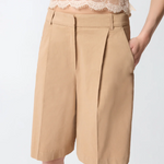 Bermuda con piega stirata 106594A34I D41 PINKO Beige chantilly 