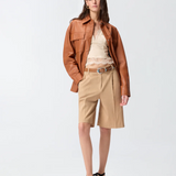 Bermuda con piega stirata 106594A34I D41 PINKO Beige chantilly 