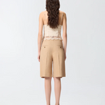 Bermuda con piega stirata 106594A34I D41 PINKO Beige chantilly 