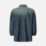 Camicia in denim con maniche a palloncino 106596A37K PJC PINKO Lavaggio medio scuro 