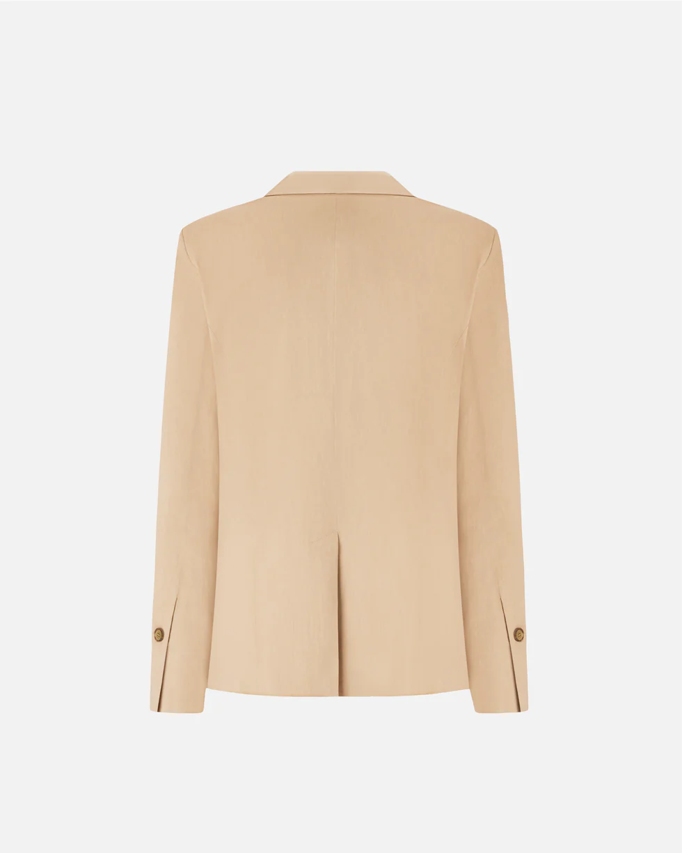 Giacca in lino 106597A34I D41 PINKO Beige chantilly 