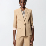 Giacca in lino 106597A34I D41 PINKO Beige chantilly 
