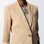Giacca in lino 106597A34I D41 PINKO Beige chantilly 