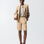 Giacca in lino 106597A34I D41 PINKO Beige chantilly 