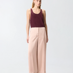 Pantaloni in raso 106601A1Y5 Q35 PINKO Rosa mogano 