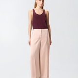 Pantaloni in raso 106601A1Y5 Q35 PINKO Rosa mogano 