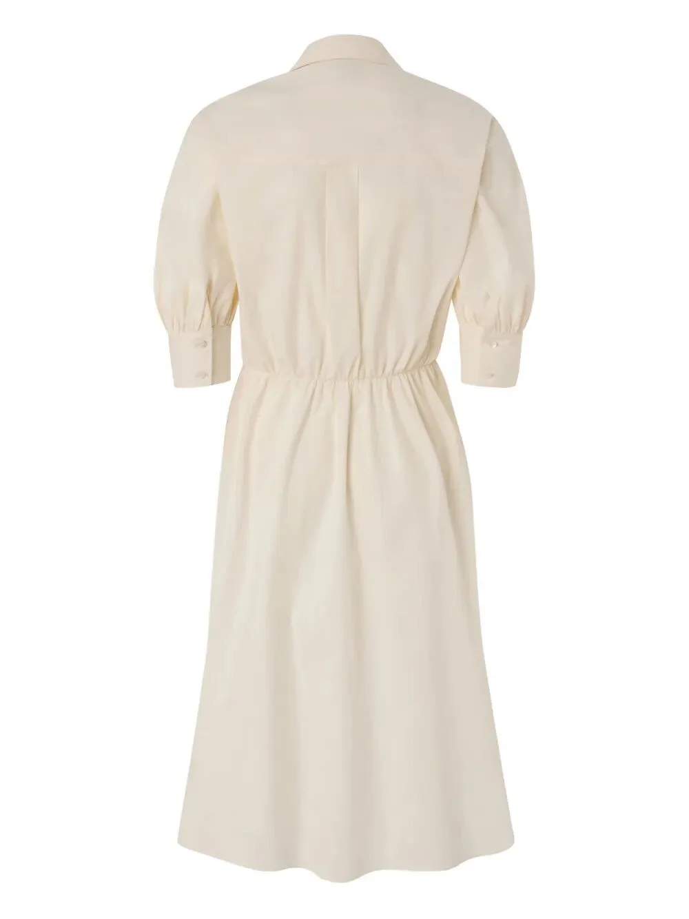 Abito in cotone annodato 106602A35Q C03 PINKO Beige g. maroso 