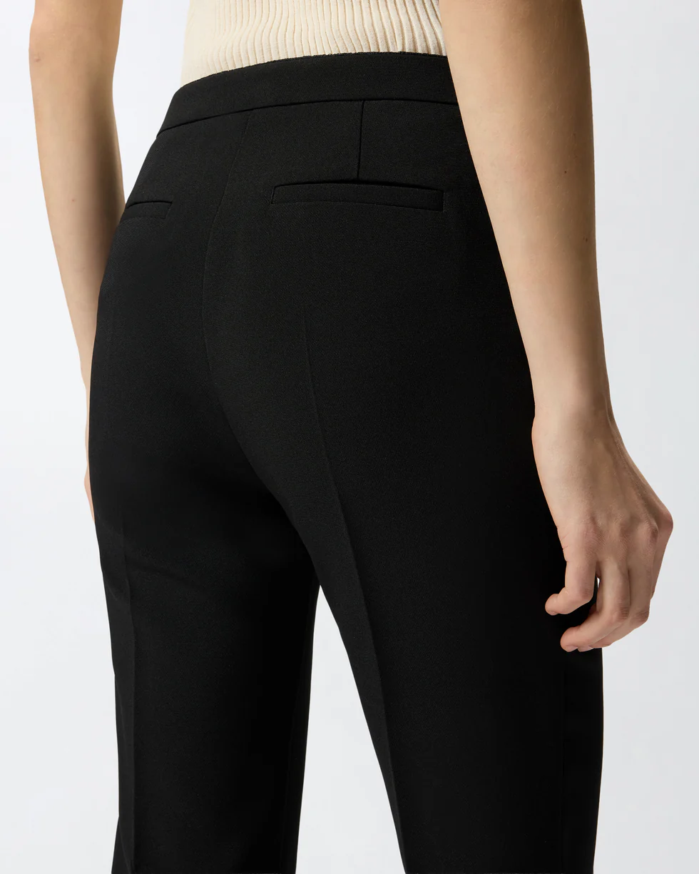 Pantaloni con piega stirata 106619A32Z Z99 PINKO Nero limousine 