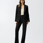 Pantaloni con piega stirata 106619A32Z Z99 PINKO Nero limousine 