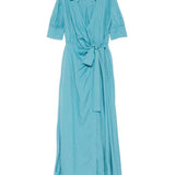 Abito lungo a portafoglio con motivo a righe 106669A33Q ES6 PINKO Multi. azzurro 