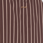 Top a righe con spalline sottili e fiocchi 106671A33Q LN1 PINKO Marrone/rosa 
