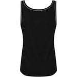 Canotta a costine con ricamo 106816A3AL ZZ2 PINKO Nero/bianco 