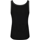 Canotta a costine con ricamo 106816A3AL ZZ2 PINKO Nero/bianco 