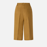 Bermuda in lino 106870A3E3 L25 PINKO Bronzo 
