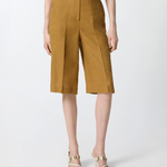 Bermuda in lino 106870A3E3 L25 PINKO Bronzo 