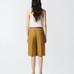 Bermuda in lino 106870A3E3 L25 PINKO Bronzo 