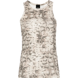 Canotta a coste stampa snake 106919A3DP CZ9 PINKO Beige/nero 