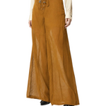 Pantaloni leggeri con lacci e dettagli texani<BR/> 106947A3AX L25 PINKO Bronzo 